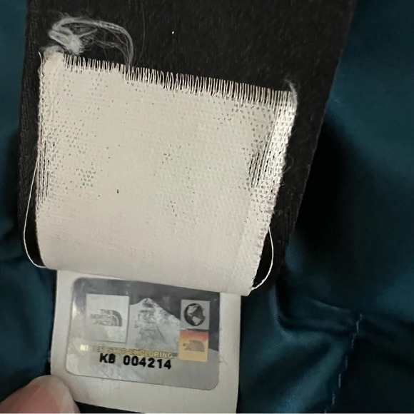 THE NORTH FACE | Nuptse 700 Goose Down Blue Teal Aqua Puffer Jacket Size small - Picture 14 of 16